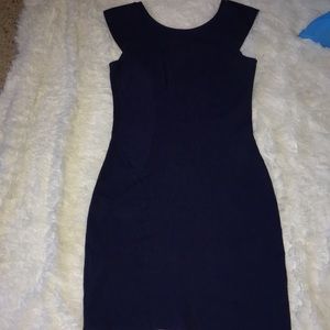Navy slim fitting dress